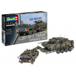 KIT PARA MONTAR REVELL SLT 50-3 "ELEFANT" LEOPARD 2A4 1/72 421 PEÇAS REV 03311